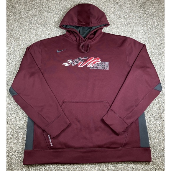 Nike Other - Nike Therma-Fit NASCAR Joe Gibbs Racing Maroon Hoodie Sweatshirt Men's XXL
